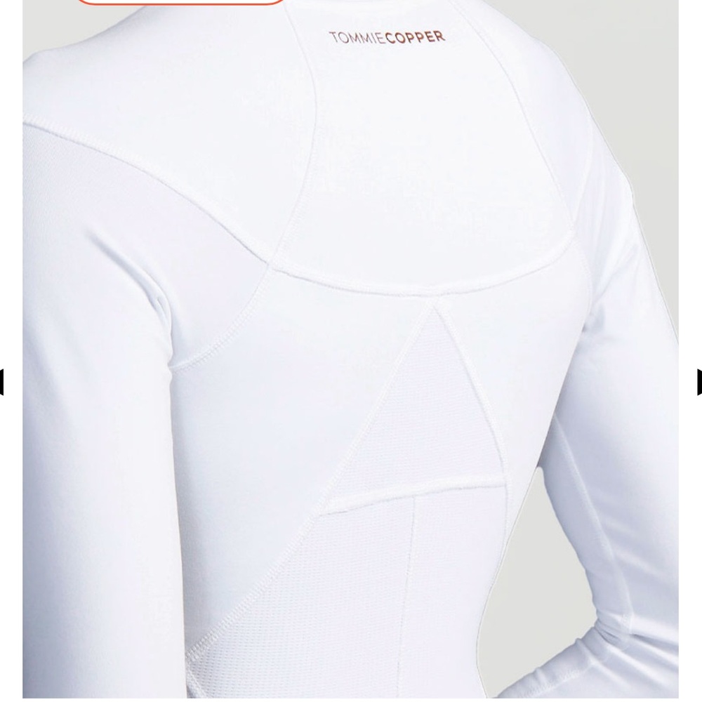 Tommie Copper Women's White Compression Bodysuit - Picture 2 of 3